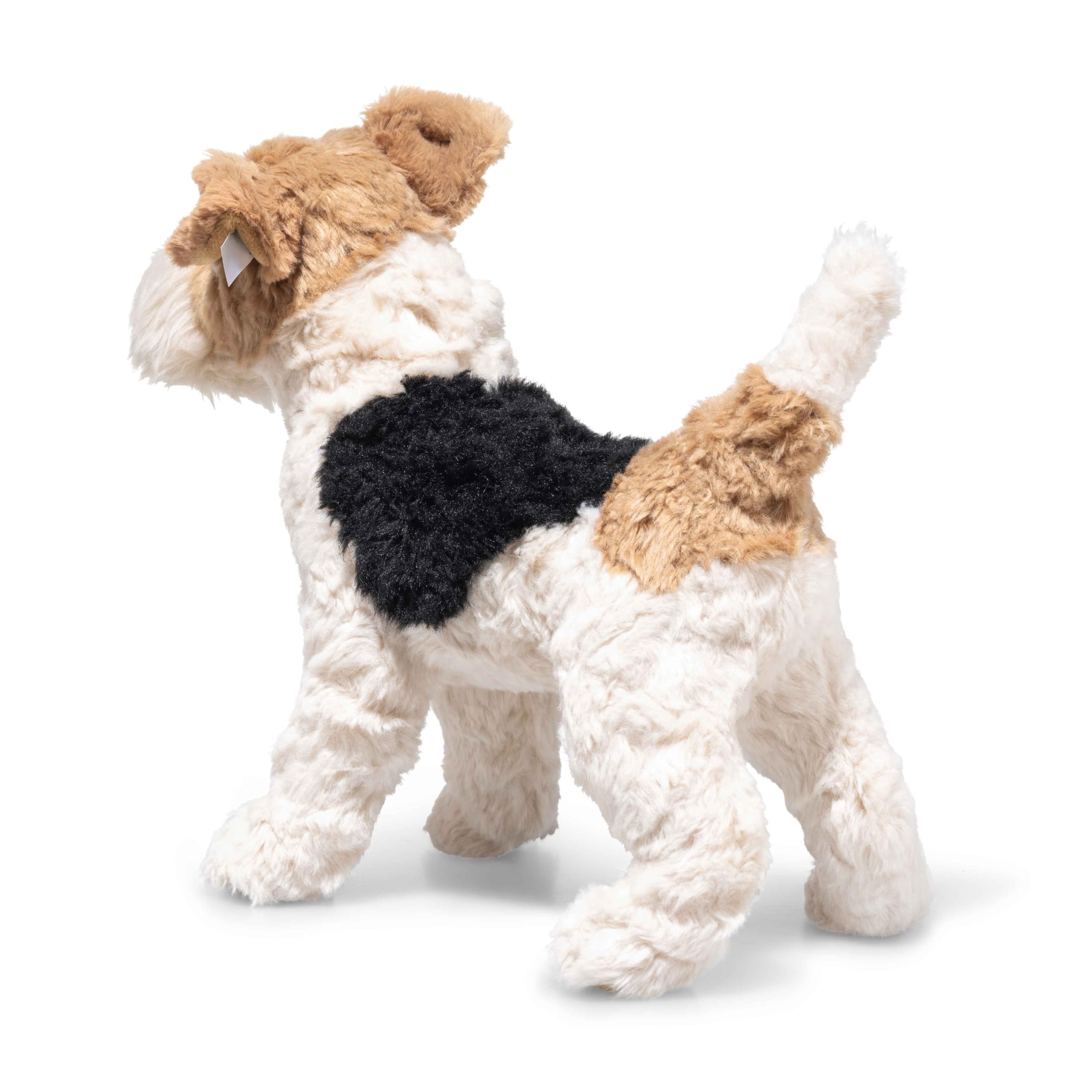 Steiff Foxy Fox Terrier Dog – 13” Plush Stuffed Puppy with Soft Cream, Tan & Black Fur – Lifelike Collectible Terrier for Kids & Dog Lovers - Image 3