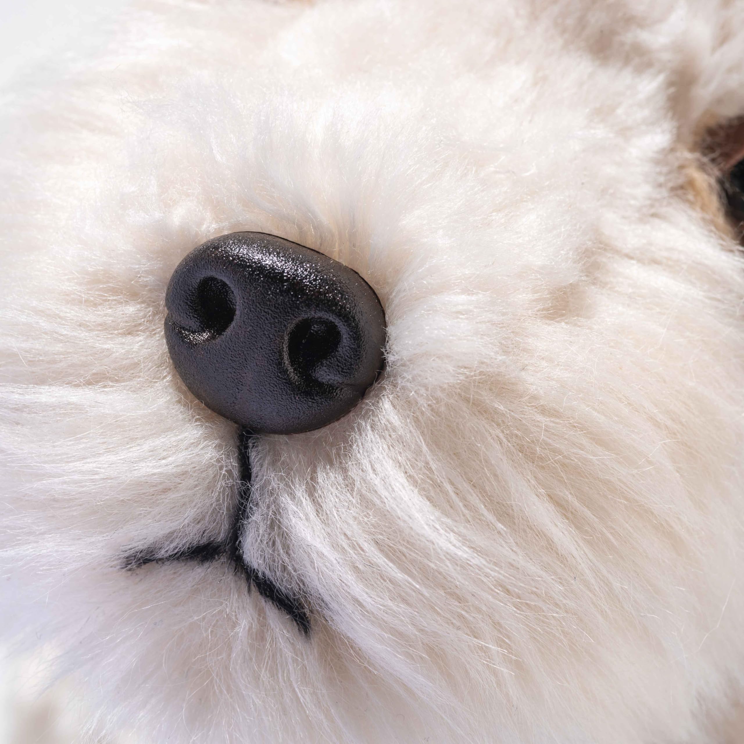 Steiff Foxy Fox Terrier Dog – 13” Plush Stuffed Puppy with Soft Cream, Tan & Black Fur – Lifelike Collectible Terrier for Kids & Dog Lovers - Image 5