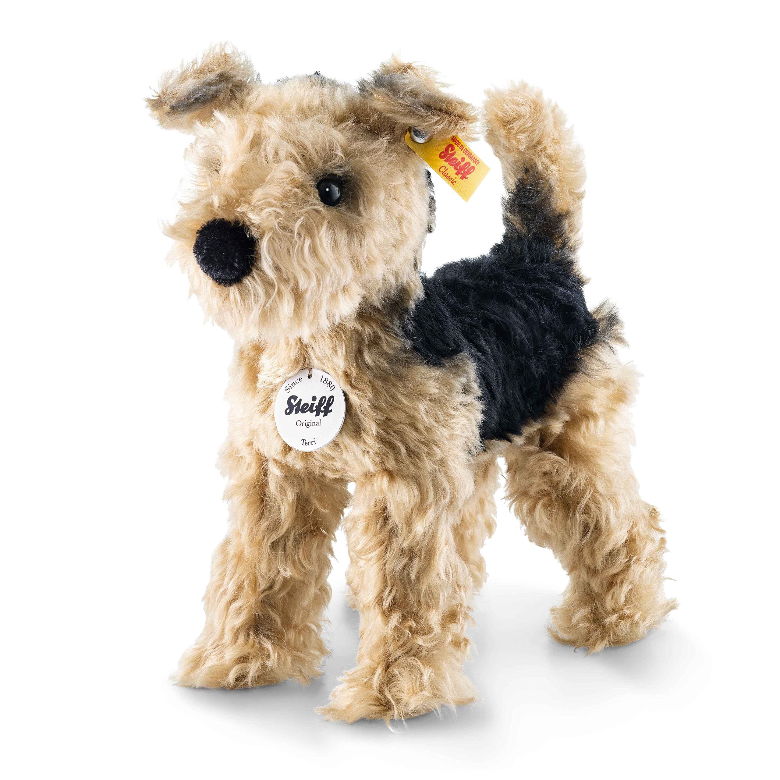 Steiff Terri Welsh Terrier, Golden Brown, Made from Soft Mohair, Premium Collectible Plush Small - Image 3