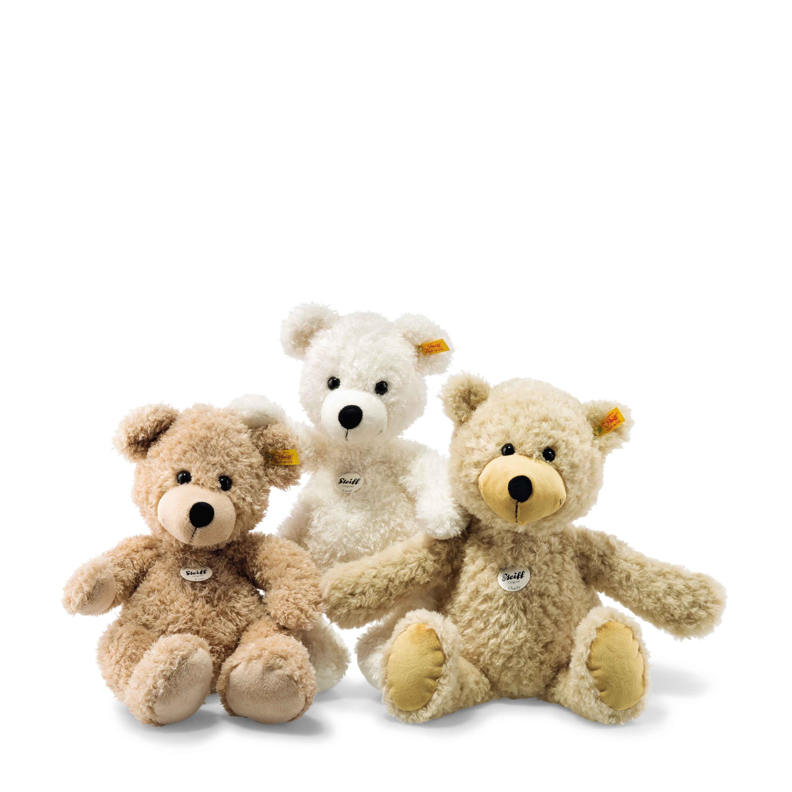 Steiff USA Beige Fynn Teddy Bear Plush Collectible, 15.75” x 10.6” x 5.5” – Handmade Craftsmanship (111679) - Image 3